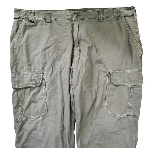 Duluth Trading Burly Flex Fire Hose Heavy Work Cargo Pants Gray 44 W x30 L - Picture 3 of 10